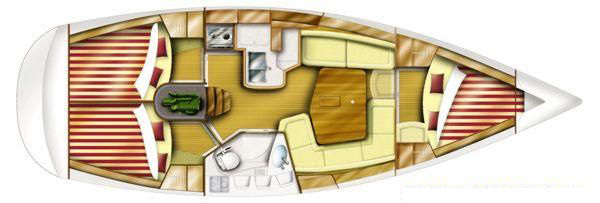 Hunter 34 layout